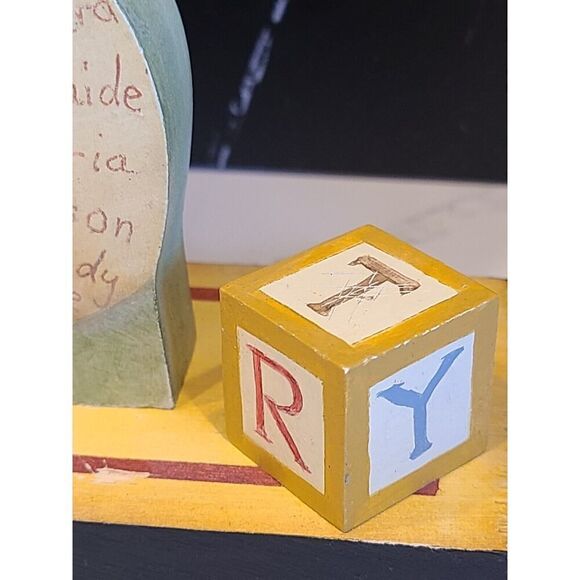 Special Wishes Father Christmas Hand Painted Statue Figure Wooden FolkArt 20½" - Picture 7 of 16